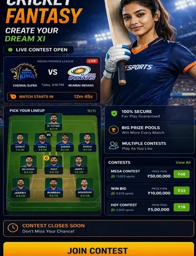 Quickplay (quick play) fantasy cricket & matchday visual 3